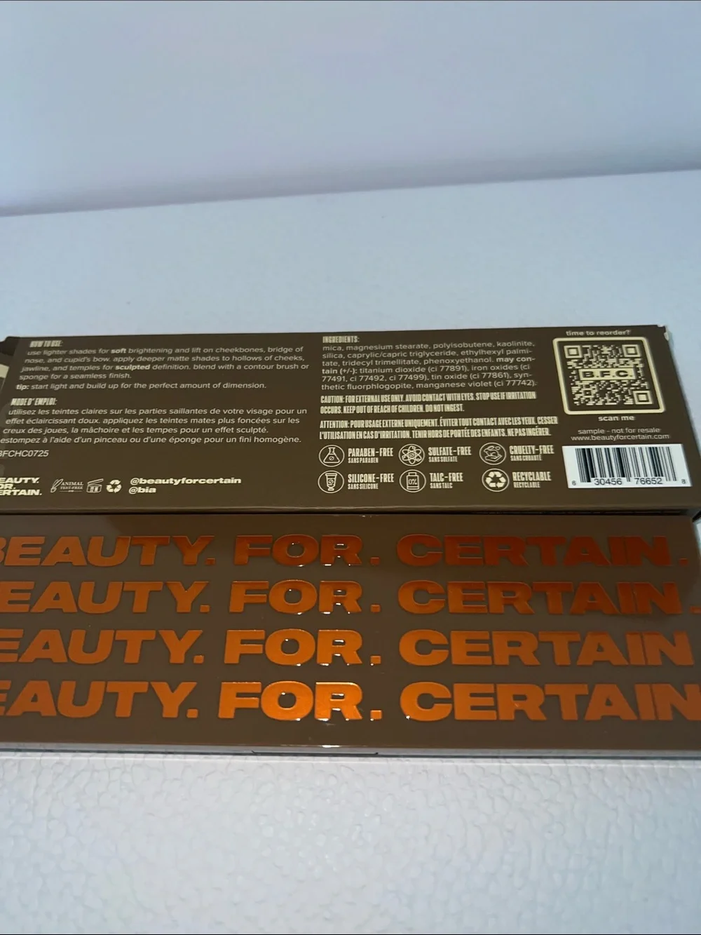 Beauty.For.Certain. soft to sculpted Contour palette